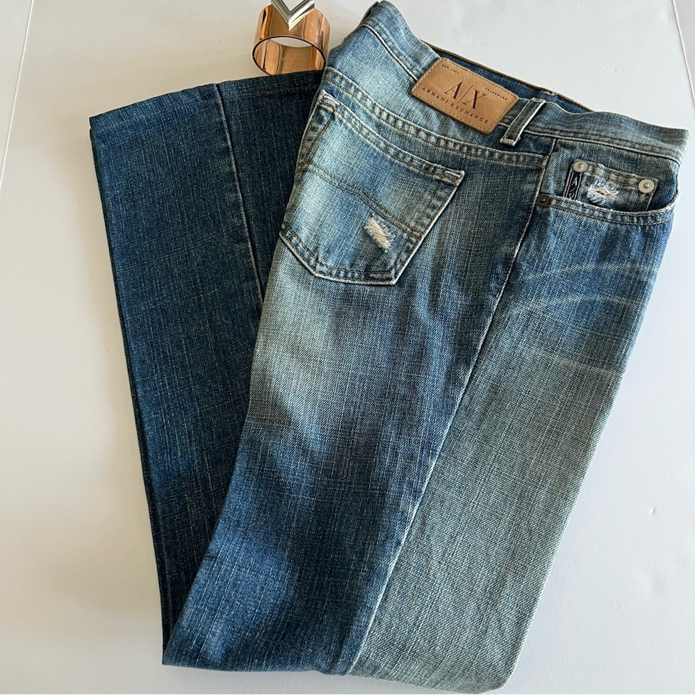ARMANI EXCHANGE JEANS- WOMEN, SIZE 4 BLUE WASH